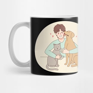 i love cats and dogs,cat lover,dog lover,catshirt,dogshirt Mug